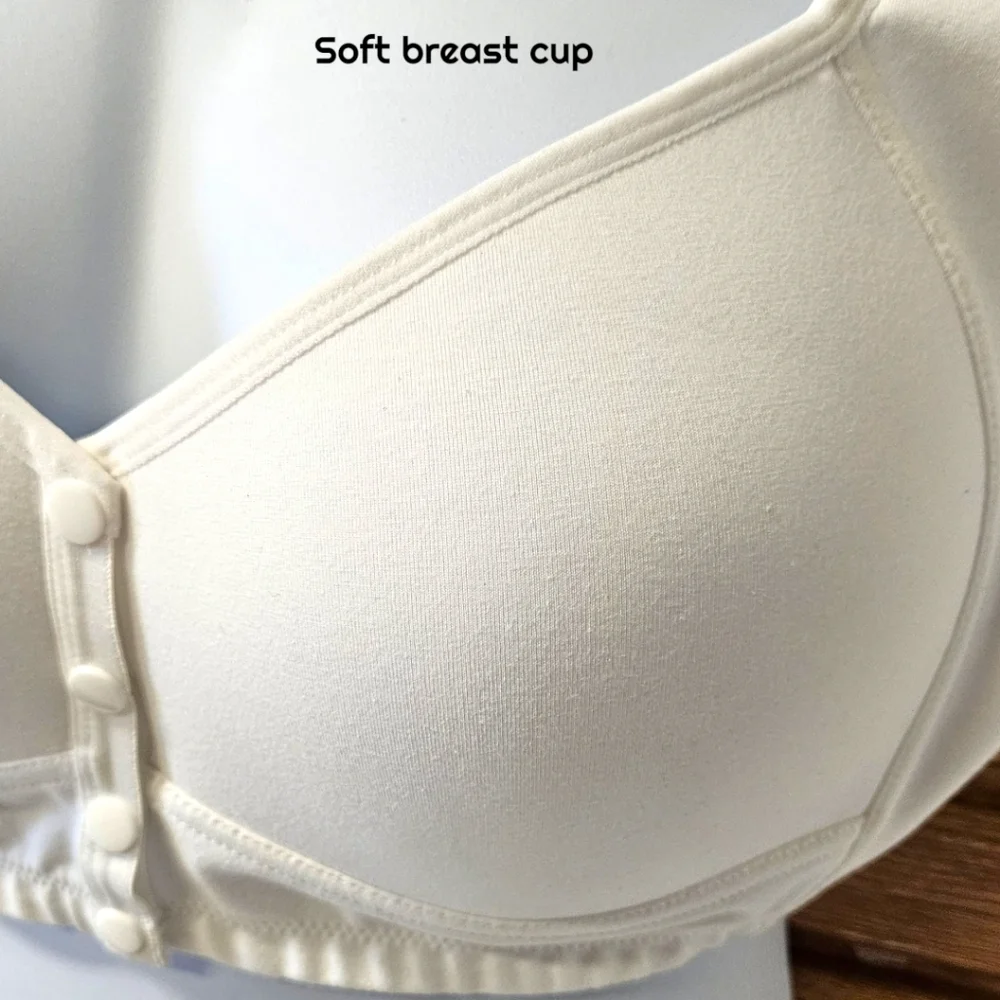 DAISY BRA'S Plus Size all day comfort 3X ultra soft 3 front button snap closure